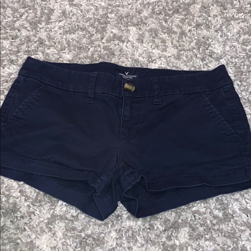 Dark wash American Eagle jean shorts